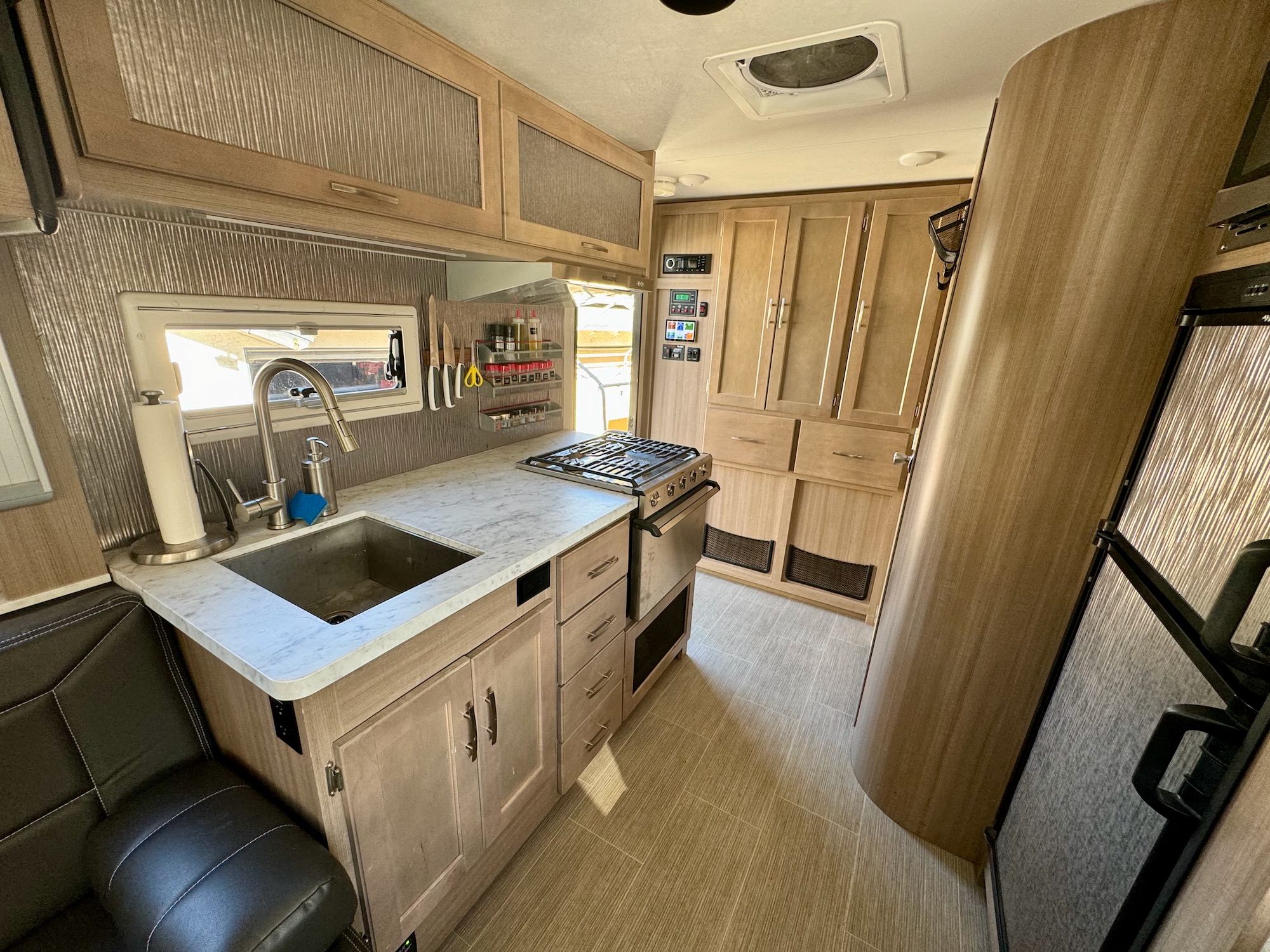 Entry and kitchen